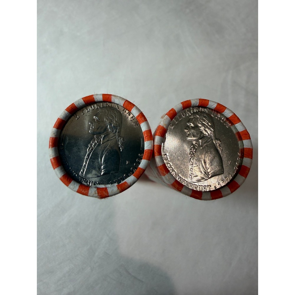 2026-P Semiquincentennial Liberty Quarter Rolls 2 Bank Wrapped Enders Visible